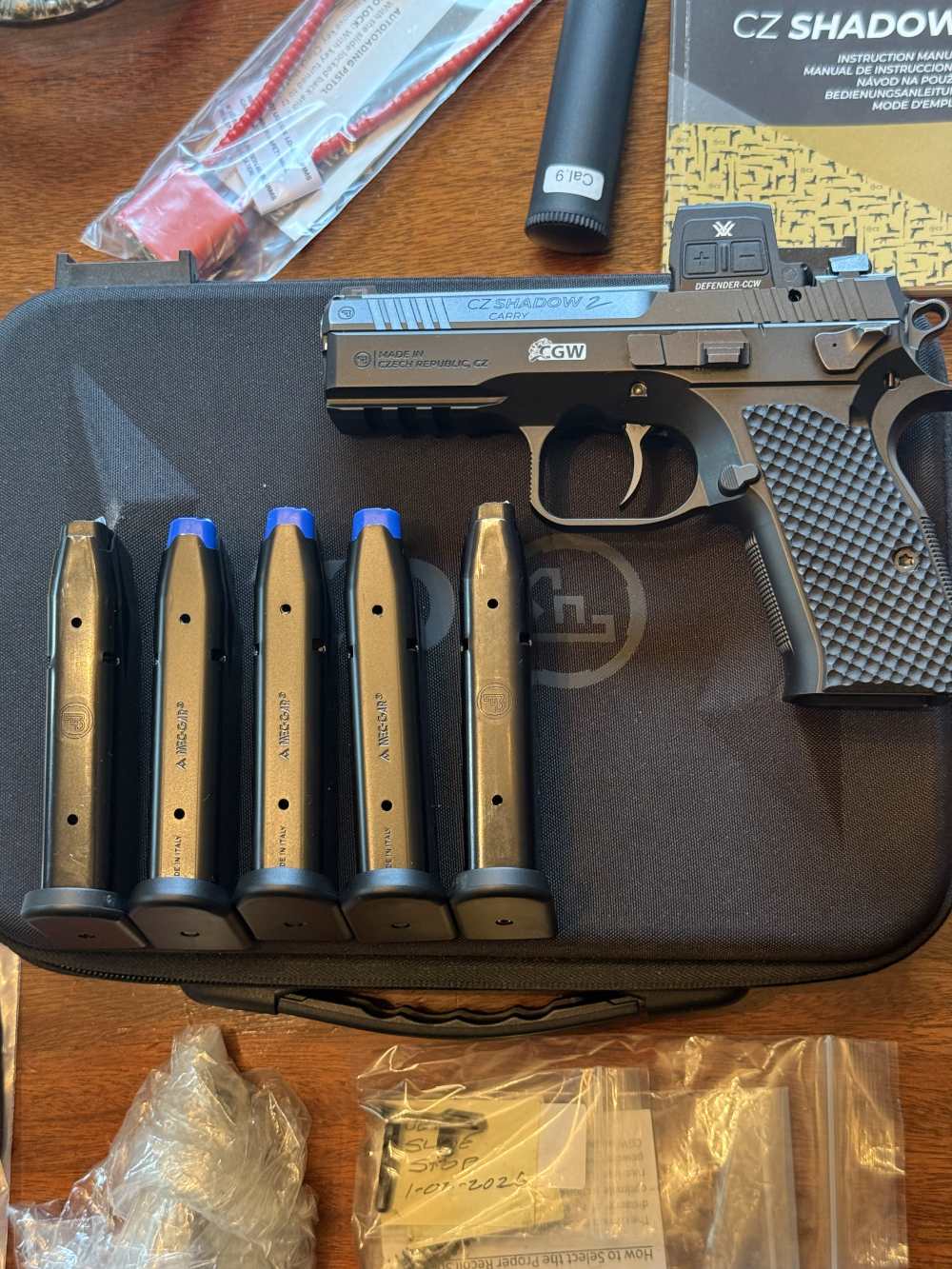 Cajun Custom Pro Pkg CZ Shadow 2 Carry Vortex Defender NS FREE SHIP -img-28