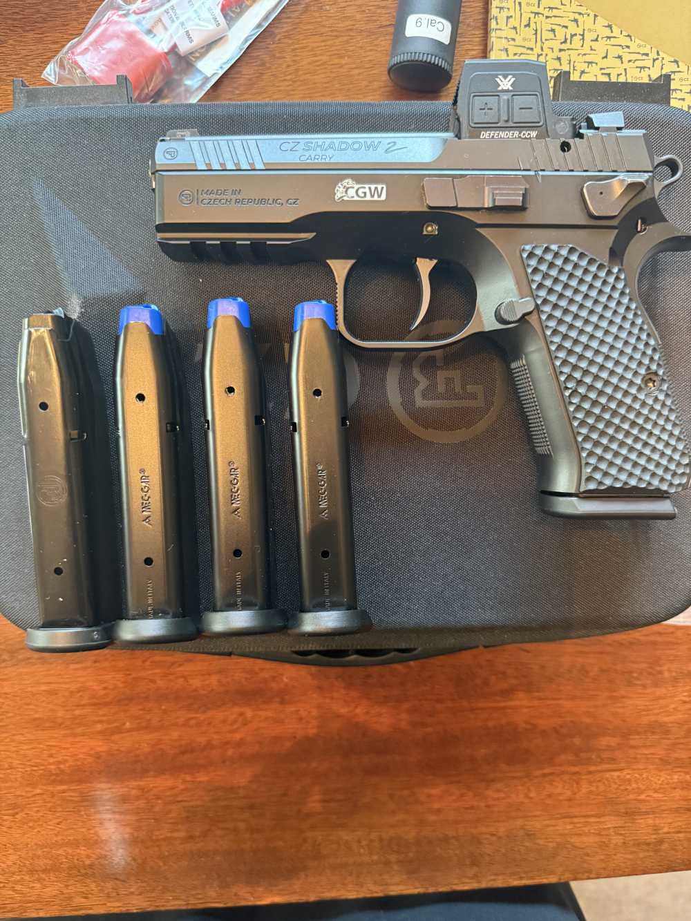 Cajun Custom Pro Pkg CZ Shadow 2 Carry Vortex Defender NS FREE SHIP -img-1