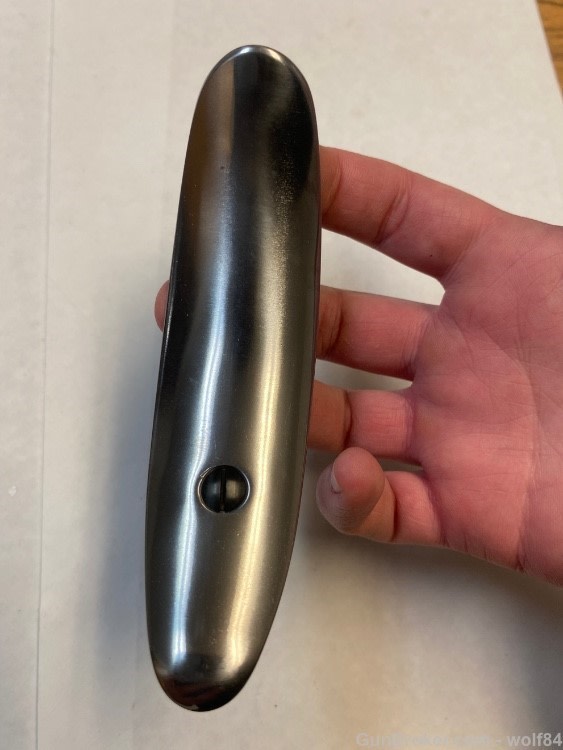 Winchester 1876 and 1886 Early Steel Crescent Buttplate rounded toe+Screws -img-1