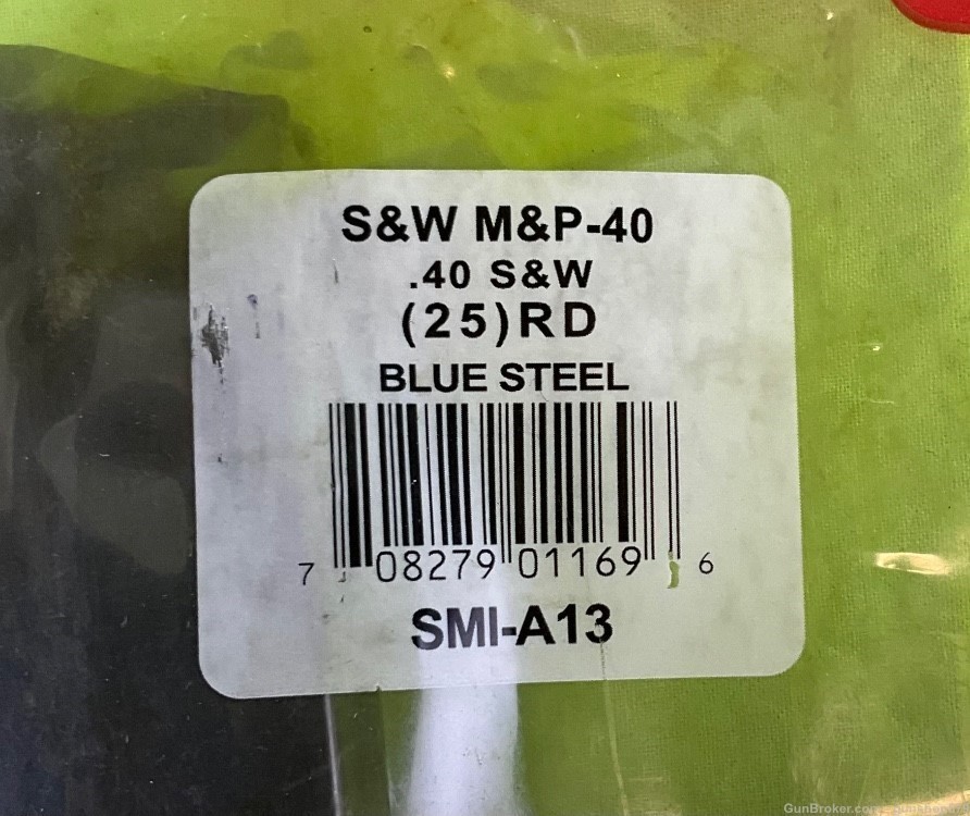 PRO MAG S&W .40 M&P 40 25 ROUND MAGAZINE BLUE STEEL SMI-A13 Smith & Wesson-img-2