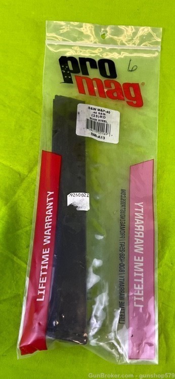 PRO MAG S&W .40 M&P 40 25 ROUND MAGAZINE BLUE STEEL SMI-A13 Smith & Wesson-img-0