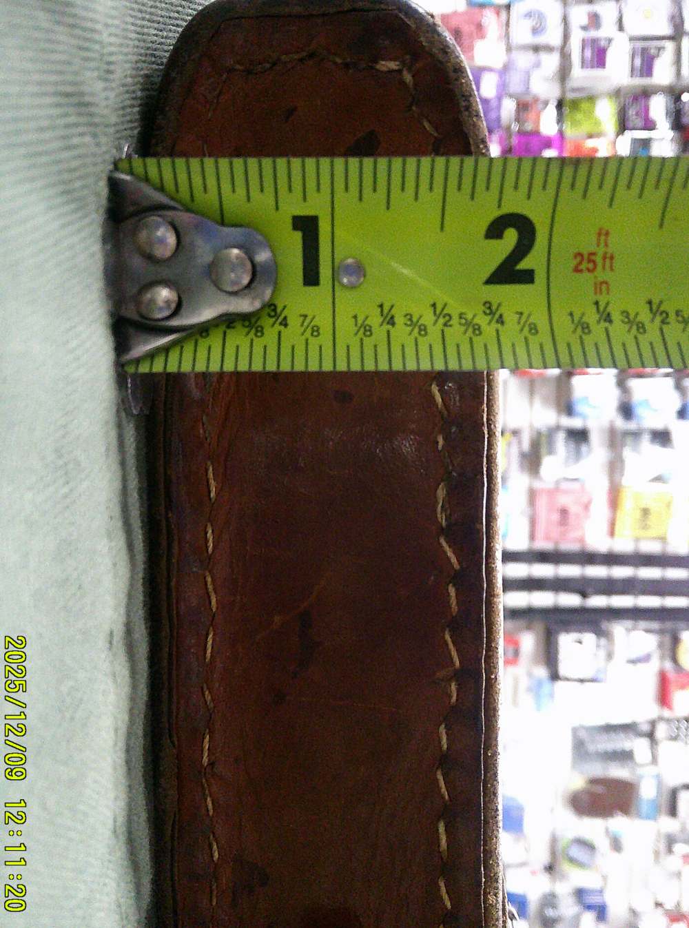 Vintage Leather 8x4x2 Pouch with strap-img-7