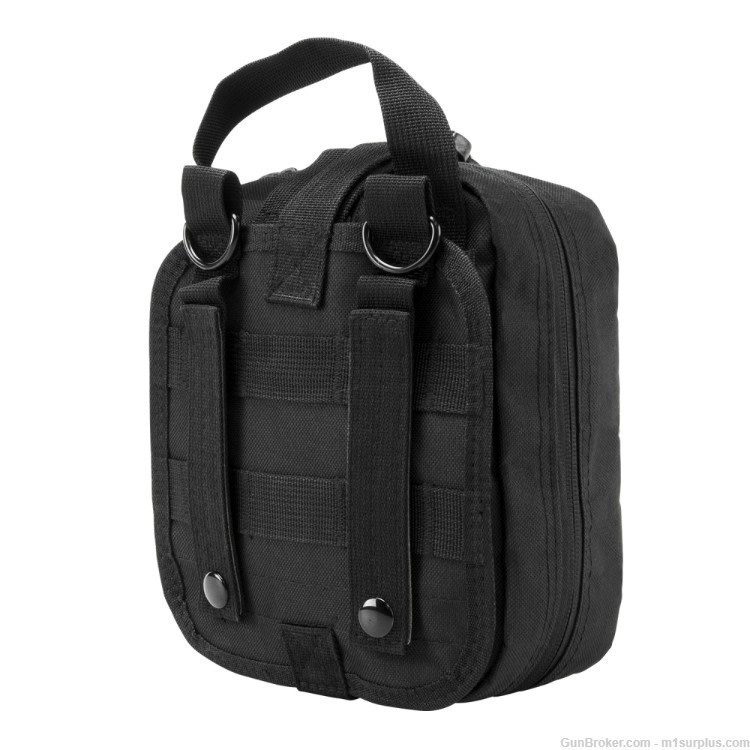 VISM Molle Compatible Tactical Black EMT Pouch For Storing Medical Kit-img-1