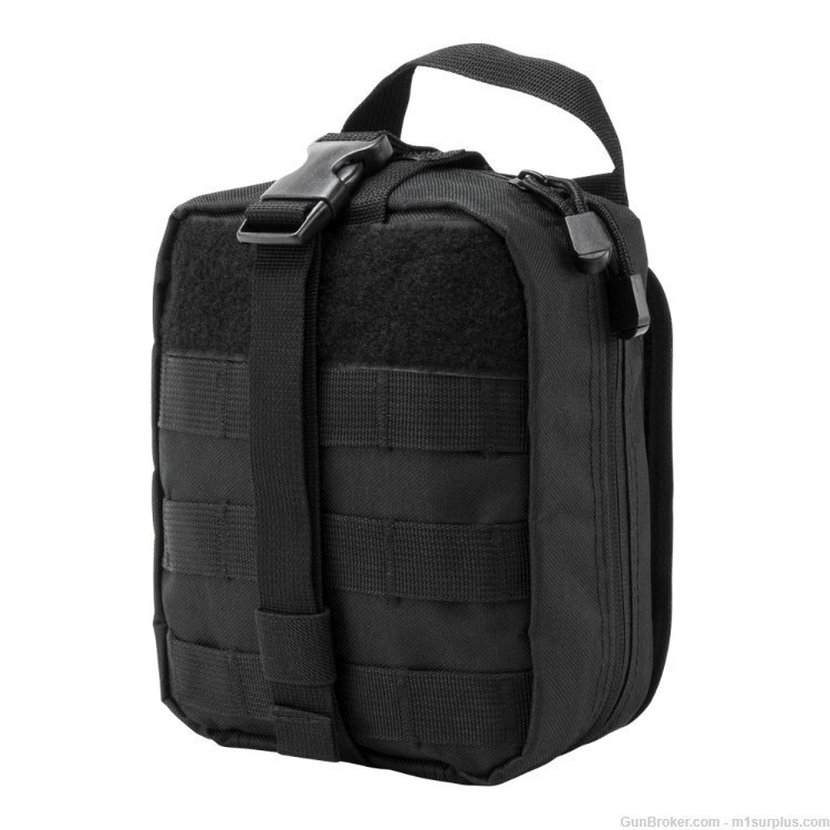 VISM Molle Compatible Tactical Black EMT Pouch For Storing Medical Kit-img-0