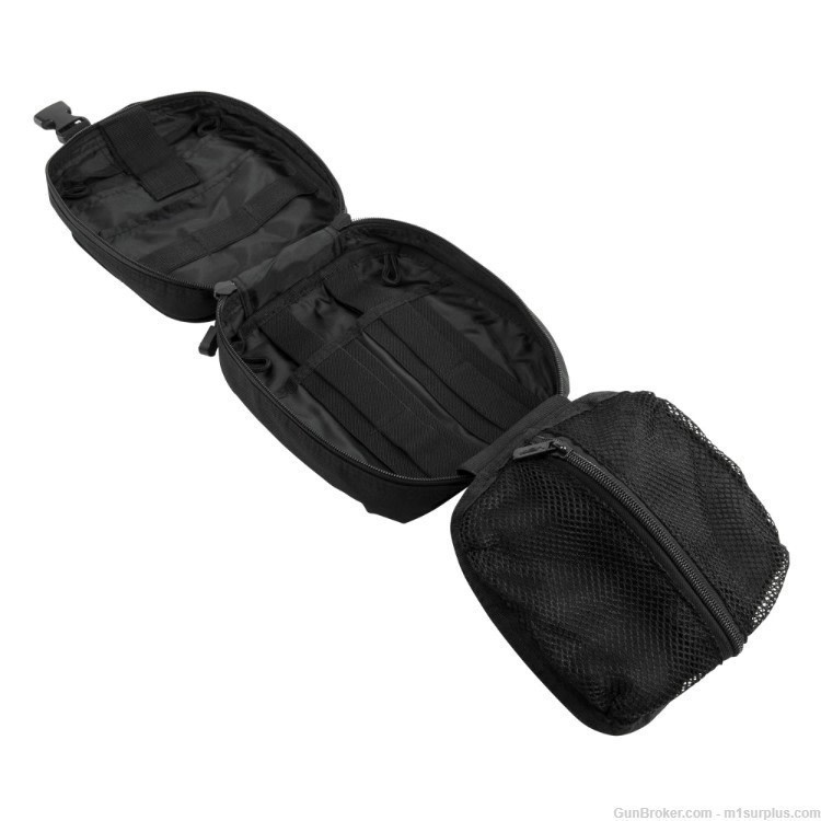 VISM Molle Compatible Tactical Black EMT Pouch For Storing Medical Kit-img-3
