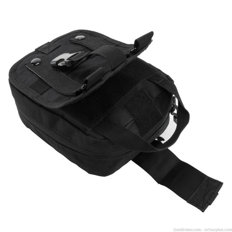 VISM Molle Compatible Tactical Black EMT Pouch For Storing Medical Kit-img-2