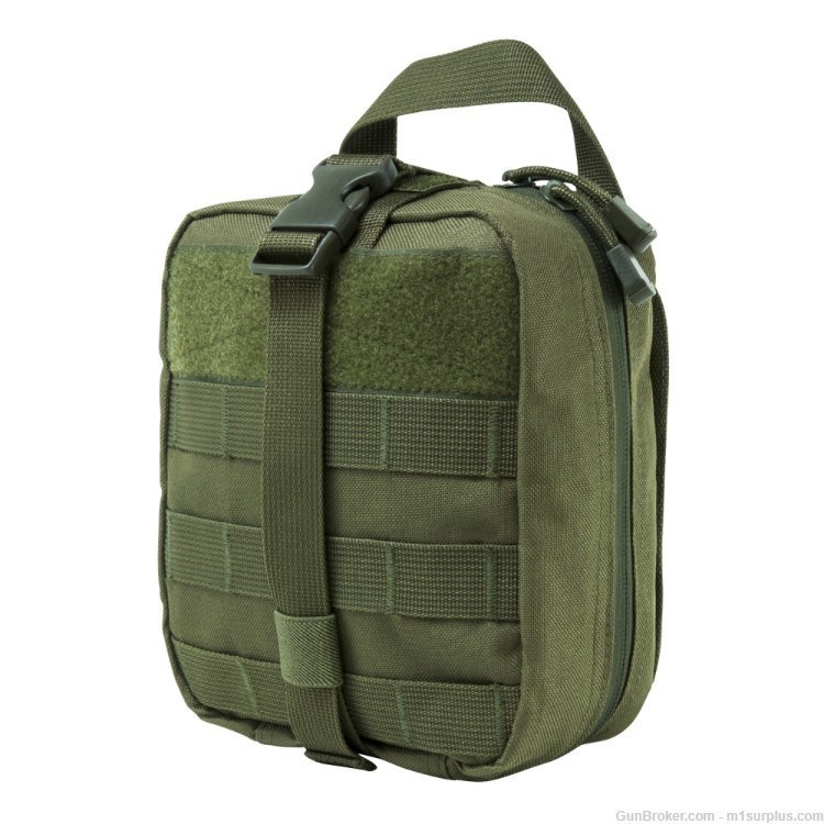 VISM Molle Compatible Tactical Green EMT Pouch For Storing Medical Kit-img-0