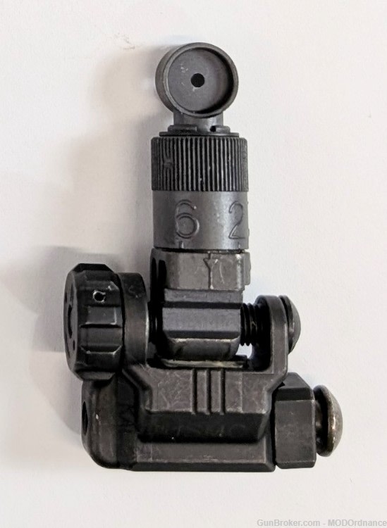 Knights Armament Company Folding Micro Rear Sight, 200-600 Meter Adjustable-img-0