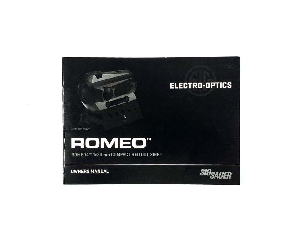 Sig Sauer Romeo 4 Compact Red Dot Sight Manual-img-0