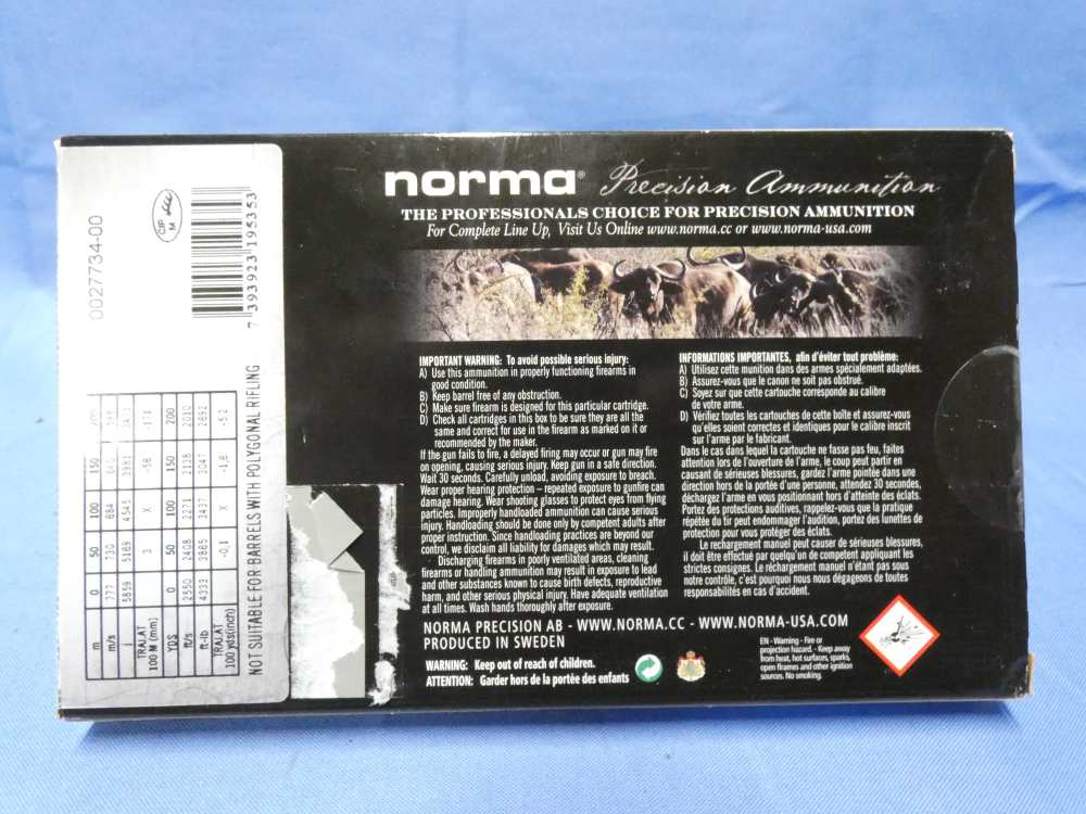 10 ROUNDS NORMA SOLIDS .375 H&H 300 GRAIN DANGEROUS GAME #20195352-img-2