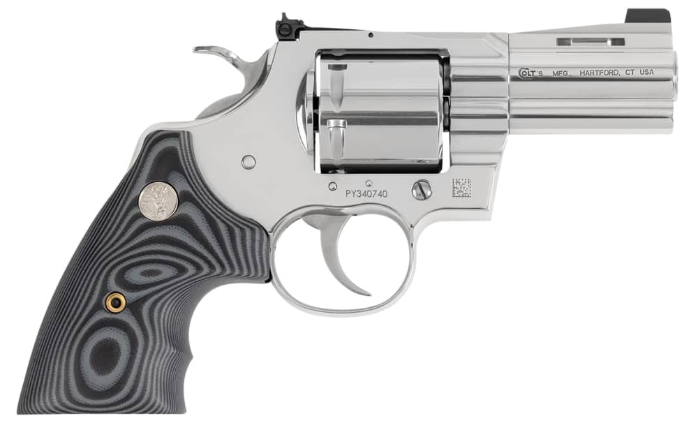 Colt PYTHONSP3NS Python Combat Elite 357 Mag 6 Shot 3" BBL SS G10 Grip-img-0