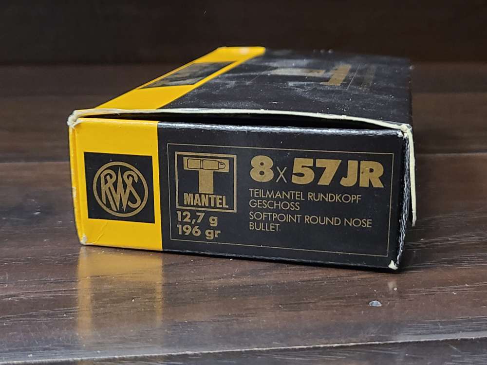 20 Rounds of RWS 8x57 JR 196gr. Mantel Soft Point Round Nose Rifle Ammo-img-2