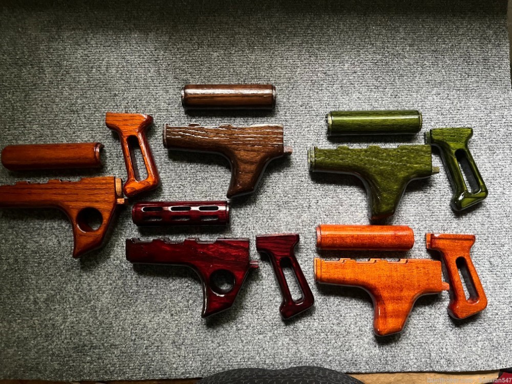 Custom M70 Thumbhole Slot Vented Hand Guard Set + Skeletonized Pistol Grip-img-4