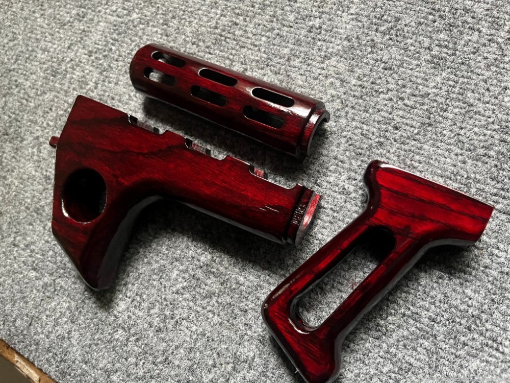 Custom M70 Thumbhole Slot Vented Hand Guard Set + Skeletonized Pistol Grip-img-9