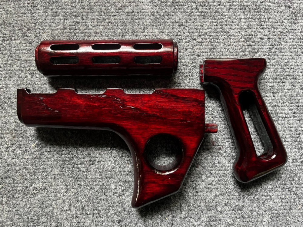 Custom M70 Thumbhole Slot Vented Hand Guard Set + Skeletonized Pistol Grip-img-0