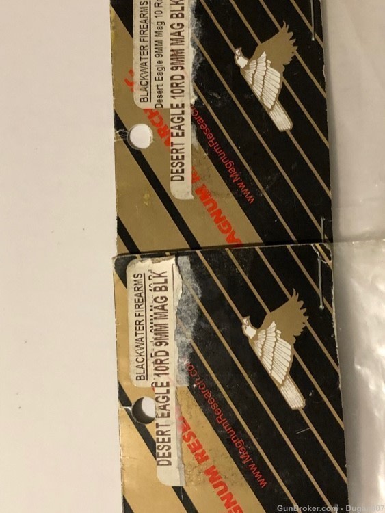 Desert Eagle fast action 9mm 10 round magazines- new old stock -img-1