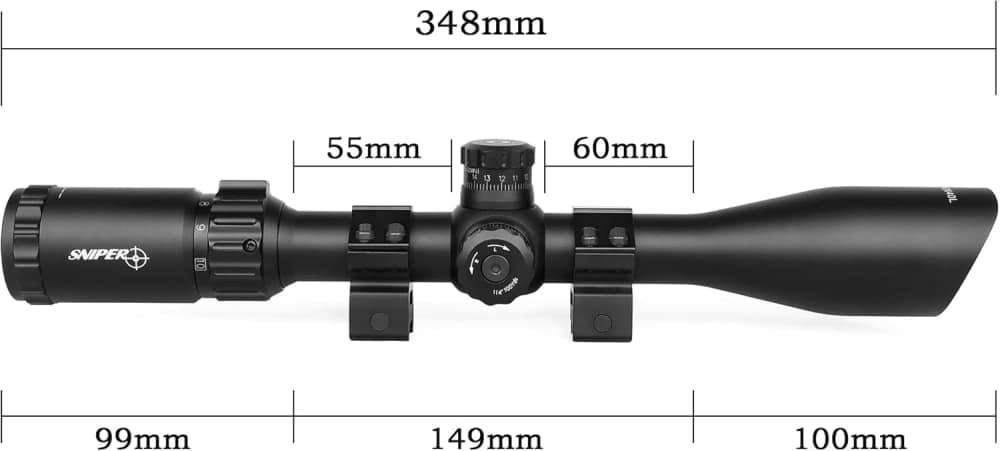 MT3.5-10x40L Rimfire Rifle Scope with Red/Green/Blue Illuminated Reticle-img-3