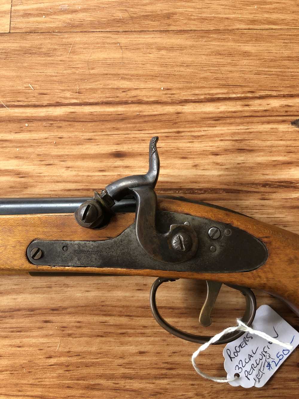 Rogers Left Handed Single Shot Percussion 32 Caliber Pistol -img-1