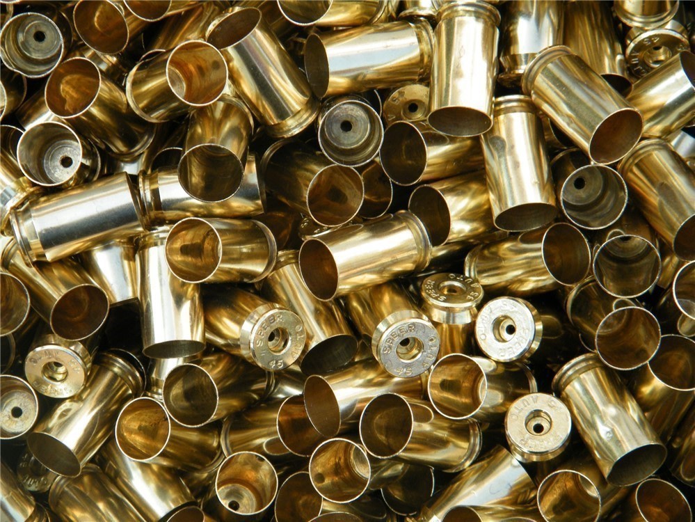 200 pc Speer 45 Auto ACP Brass Clean Decapped SPP-img-2