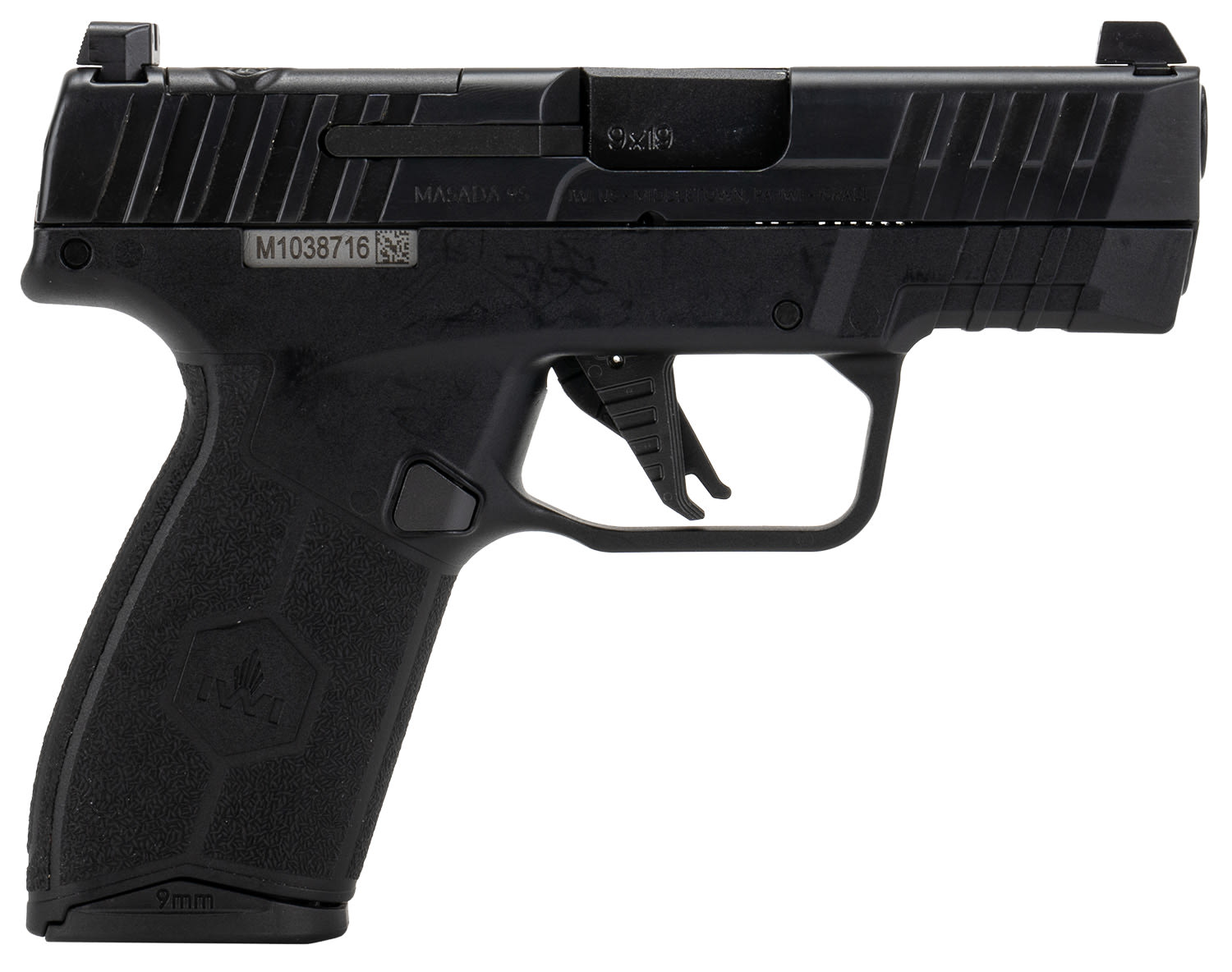 IWI Masada Slim Elite 9MM Pistol 3.4 Black M9SLIM13E-img-2