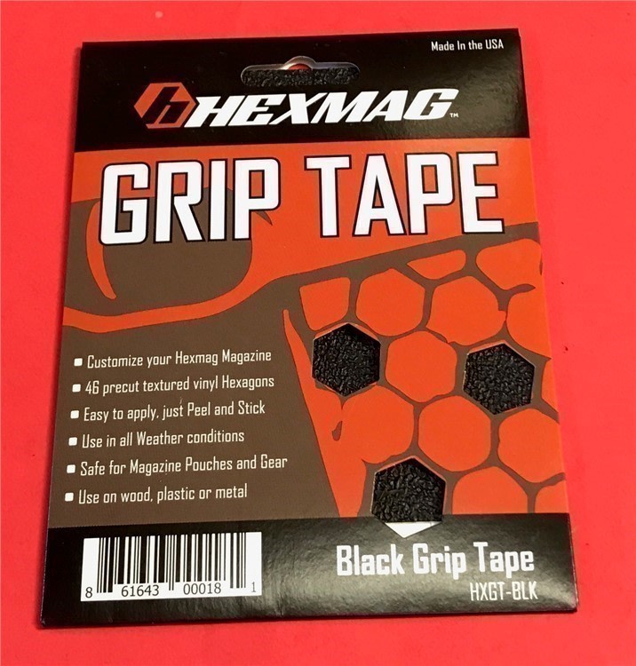 HEXMAG GRIP TAPE for use on MAGAZINES GEAR ETC. BLACK-img-1