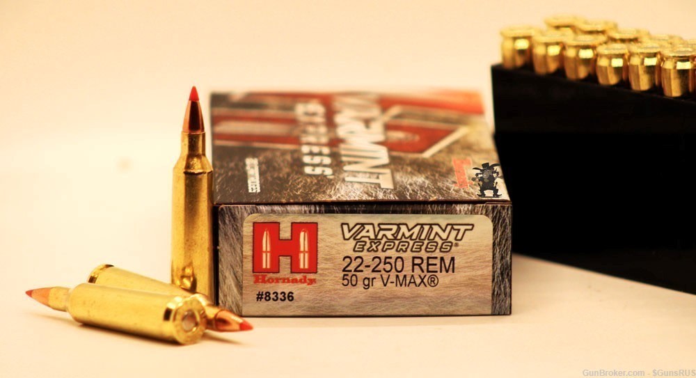 Hornady VARMINT EXPRESS- 22-250 Varmint V-Max 50 Grain 20 Rds-img-0