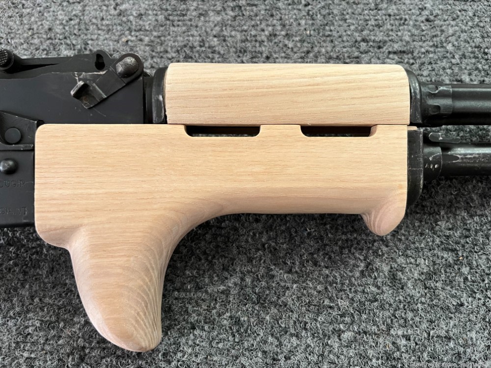 Custom Rear Fin Style AKM Wood Hand Guard Set AK47 WASR MAK90 SAM7-img-2