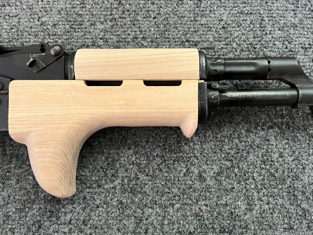 Custom Rear Fin Style AKM Wood Hand Guard Set AK47 WASR MAK90 SAM7-img-4