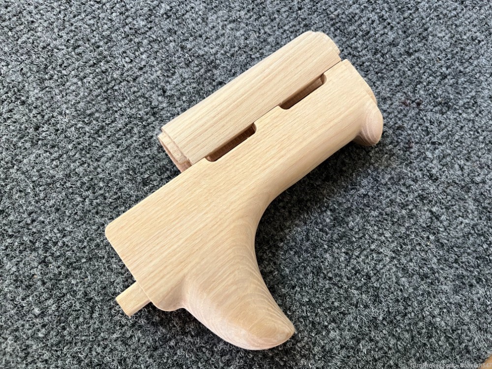 Custom Rear Fin Style AKM Wood Hand Guard Set AK47 WASR MAK90 SAM7-img-3