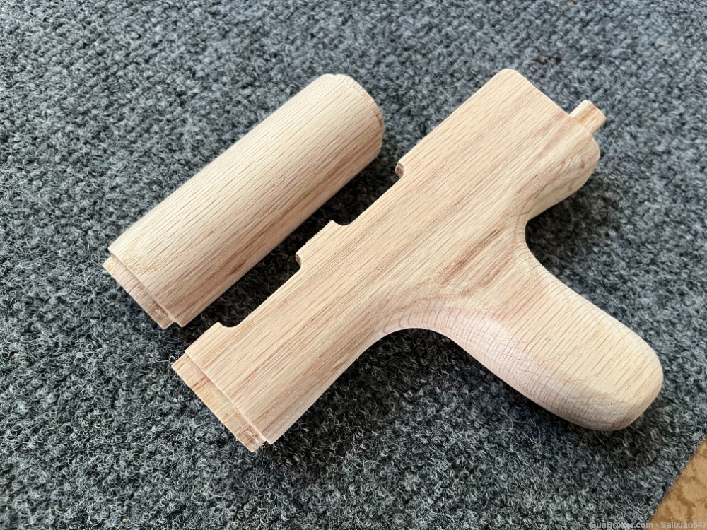 Custom Reverse Dong Style Underfolding AKM Wood Hand Guard Set AK47 WASR -img-5
