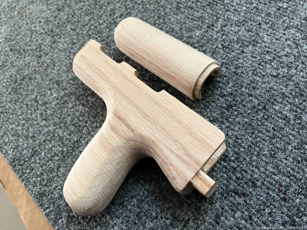 Custom Reverse Dong Style Underfolding AKM Wood Hand Guard Set AK47 WASR -img-4
