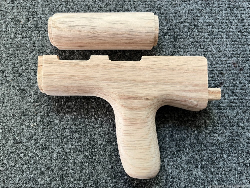 Custom Reverse Dong Style Underfolding AKM Wood Hand Guard Set AK47 WASR -img-0