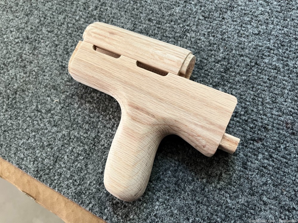 Custom Reverse Dong Style Underfolding AKM Wood Hand Guard Set AK47 WASR -img-3