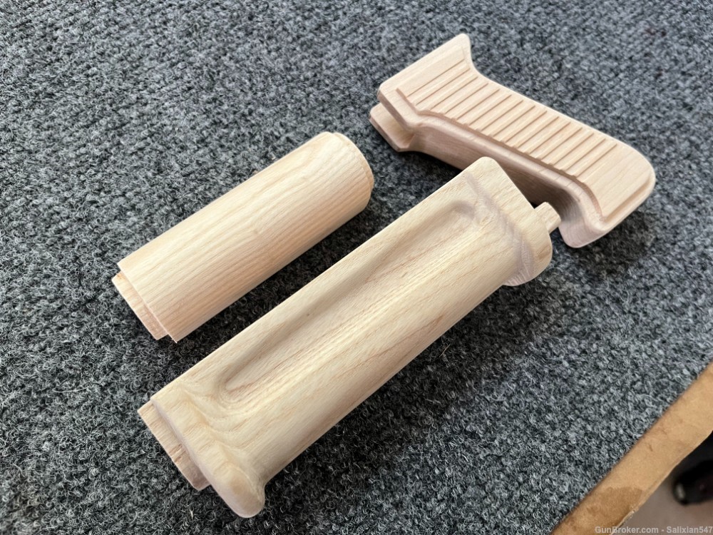 Custom MP5 Style AKM Wood Hand Guard Set AK47 WASR MAK90 SAM7-img-6