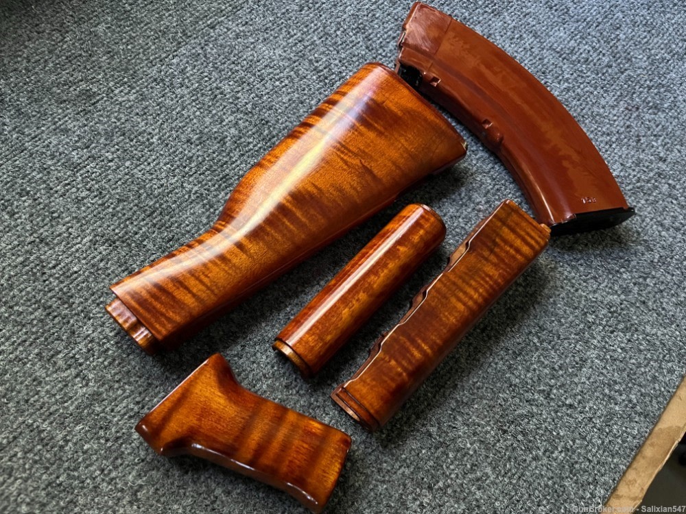 Zastava M70 ZPAP Bakelite Orange 4piece Wood Stock set-img-6