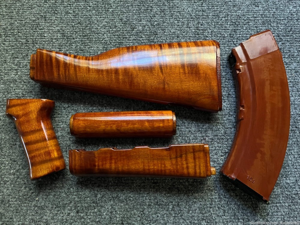 Zastava M70 ZPAP Bakelite Orange 4piece Wood Stock set-img-2