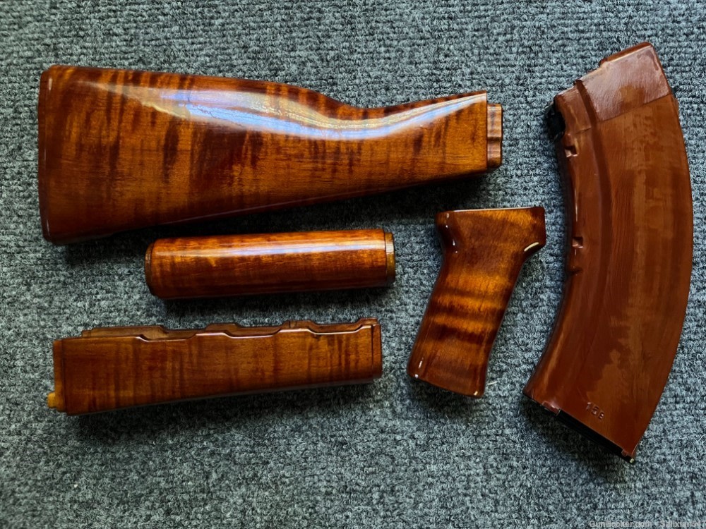 Zastava M70 ZPAP Bakelite Orange 4piece Wood Stock set-img-3