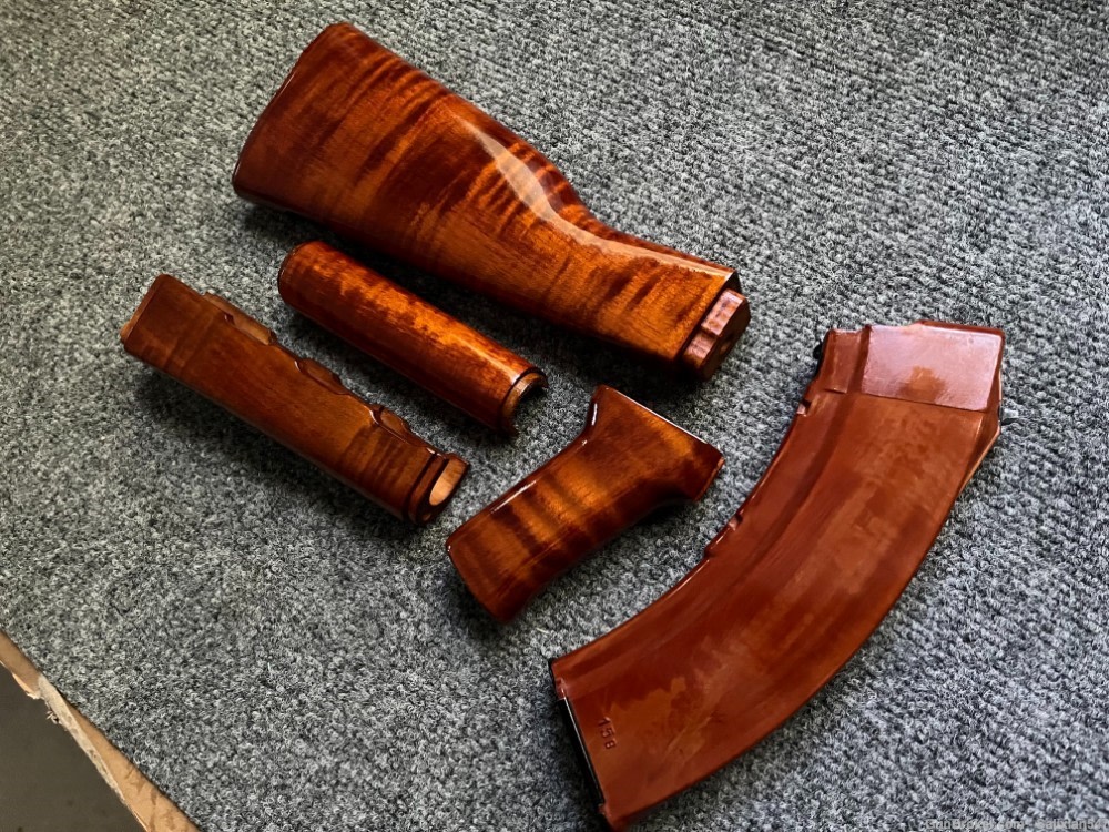 Zastava M70 ZPAP Bakelite Orange 4piece Wood Stock set-img-5