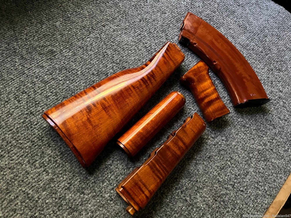 Zastava M70 ZPAP Bakelite Orange 4piece Wood Stock set-img-4