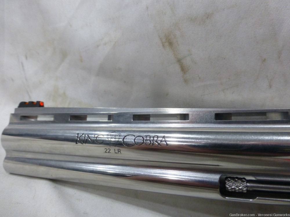 NIB Colt King Cobra Model D 22 LR 10 Shot Cylinder 6" KCOBRA22-SP6RFO-img-7