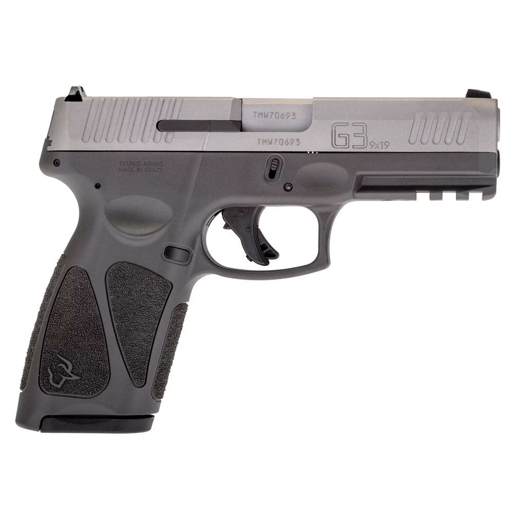 TAURUS G3 9mm Luger 4in 15/17rds Gray/Stainless Steel Pistol (1-G3B949G)-img-1