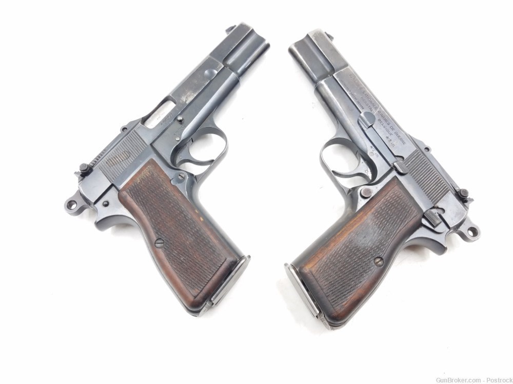 Matching Set of 2 FN/Browning Finnish SA marked HI-powerP-35 Pistols -img-1