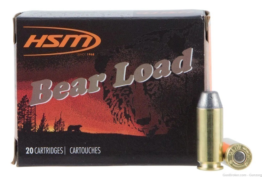 HSM Bear Ammo 10MM AUTO 200GR. Lead RNFP Gas Check 20-Pack 10MM-9-N20-img-0