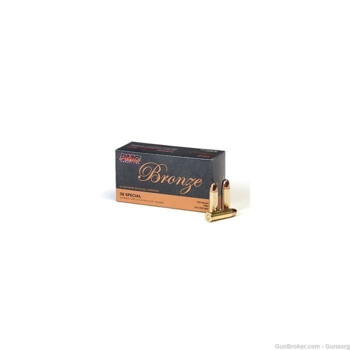 PMC Bronze .38 Special 132 Grain .38SPL 38 132Gr 38SPC 38SPL FMJ 38G SPL 50-img-0
