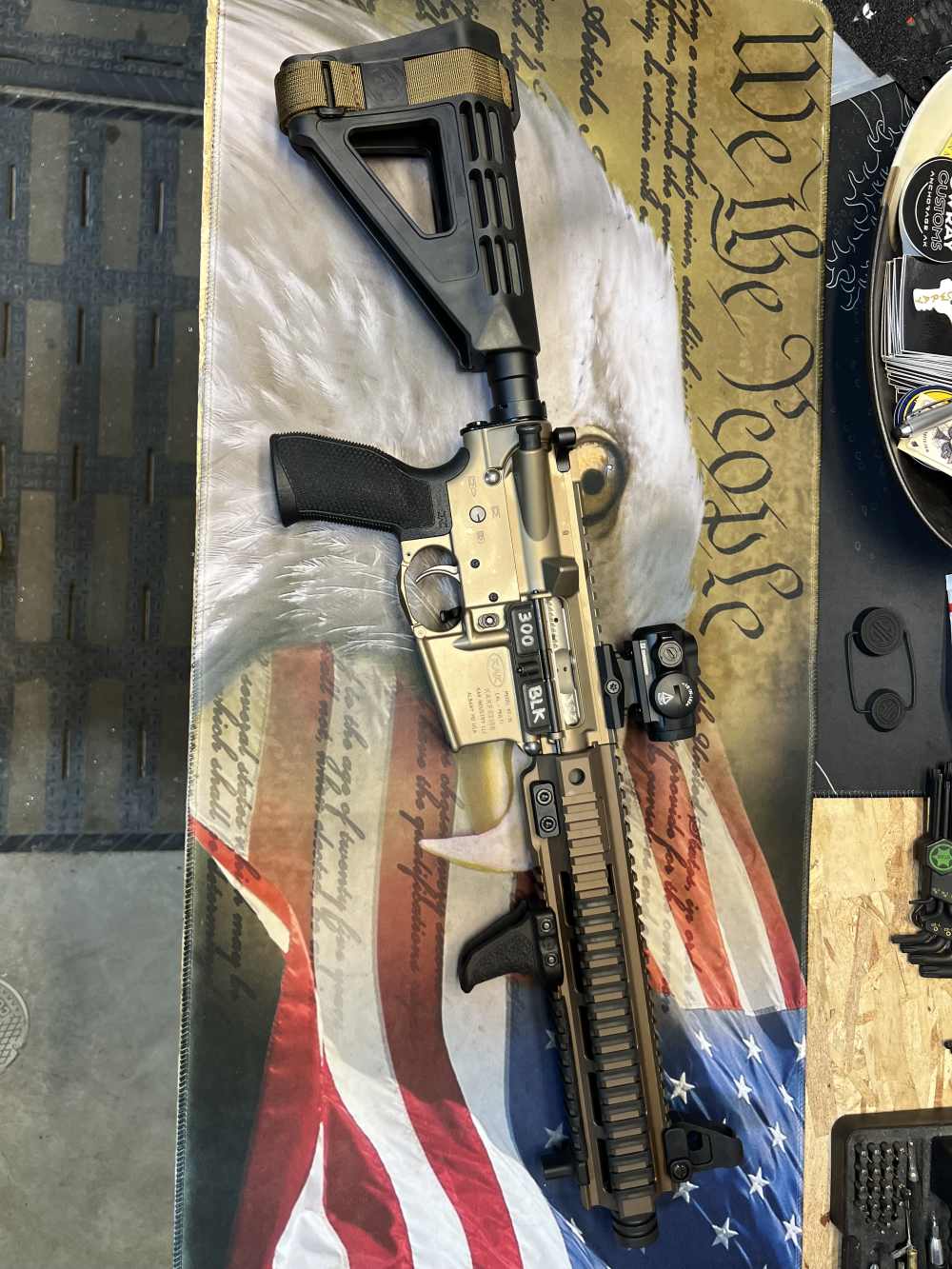 10.5in (300 BLK) Wilson Combat & KAK FDE ANODIZED AR15 Pistol -CWRAY-img-86