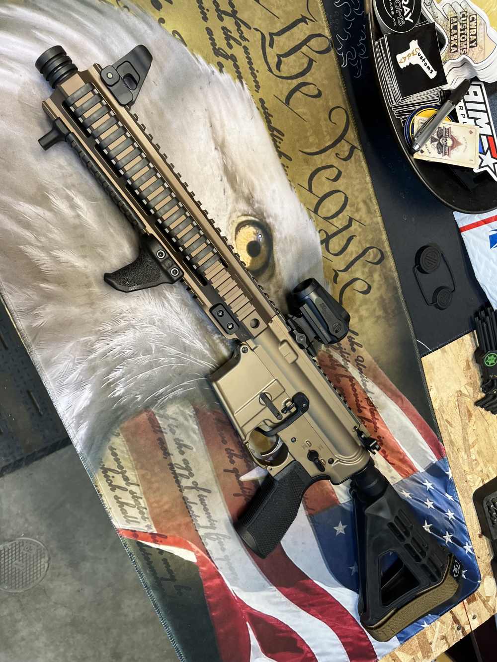 10.5in (300 BLK) Wilson Combat & KAK FDE ANODIZED AR15 Pistol -CWRAY-img-98