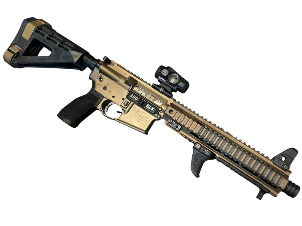 10.5in (300 BLK) Wilson Combat & KAK FDE ANODIZED AR15 Pistol -CWRAY-img-0