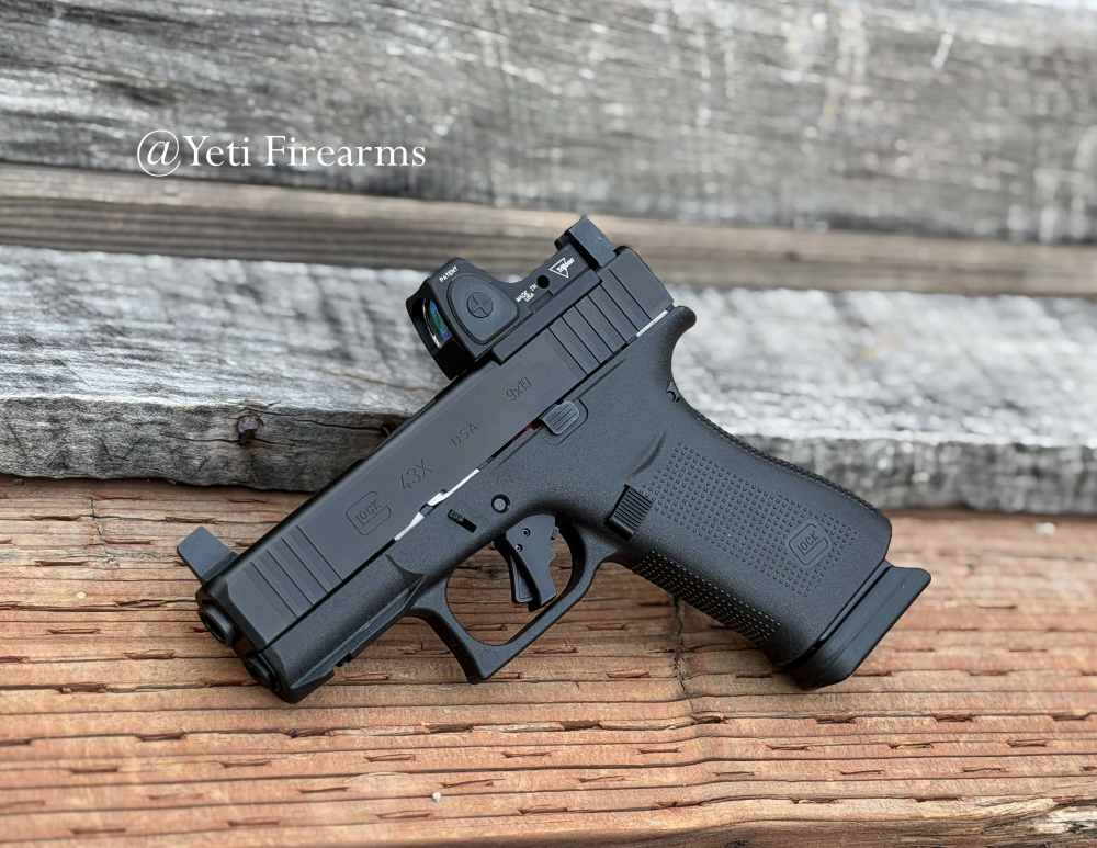 Glock 43x MOS 9mm W/ RMRcc 3.25 MOA CHPWS Apex Trigger Tall Sights 15 Round-img-2