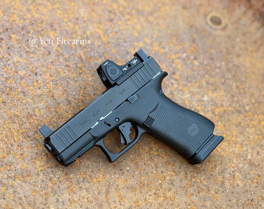 Glock 43x MOS 9mm W/ RMRcc 3.25 MOA CHPWS Apex Trigger Tall Sights 15 Round-img-0