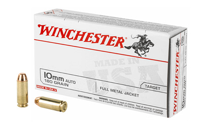 USA10MM Winchester Ammunition USA 10MM 180 Grain Full Metal Jacket 50 Round-img-0